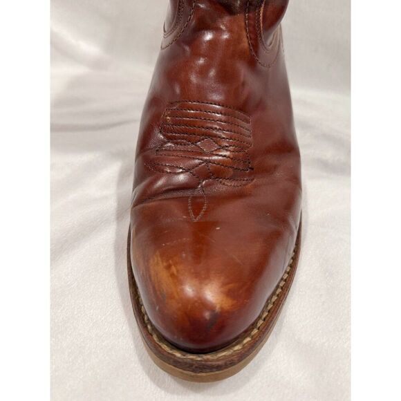 VTG Levi's Orange Tab Leather Cowboy Boots Men's 10 Country Western Texas Farm - Picture 8 of 16